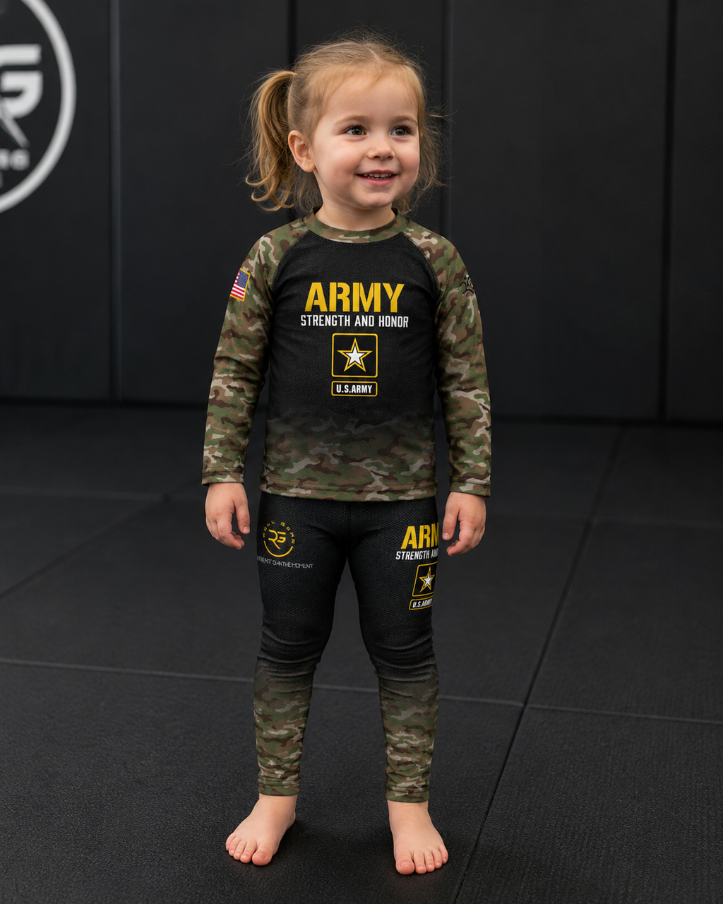 Kids Army Classic Compression Spats
