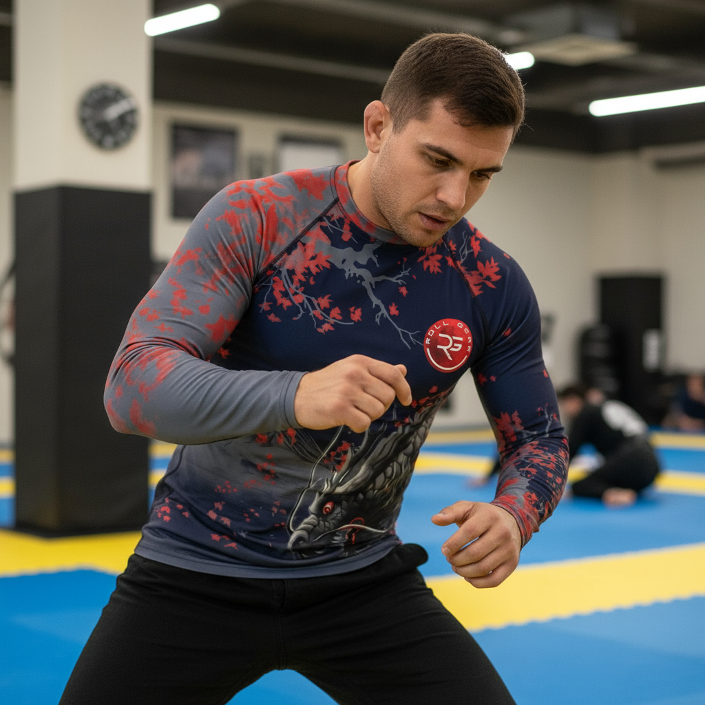 Warrior’s Spirit Rash Guard – Dark Edition (Men’s Long Sleeve)