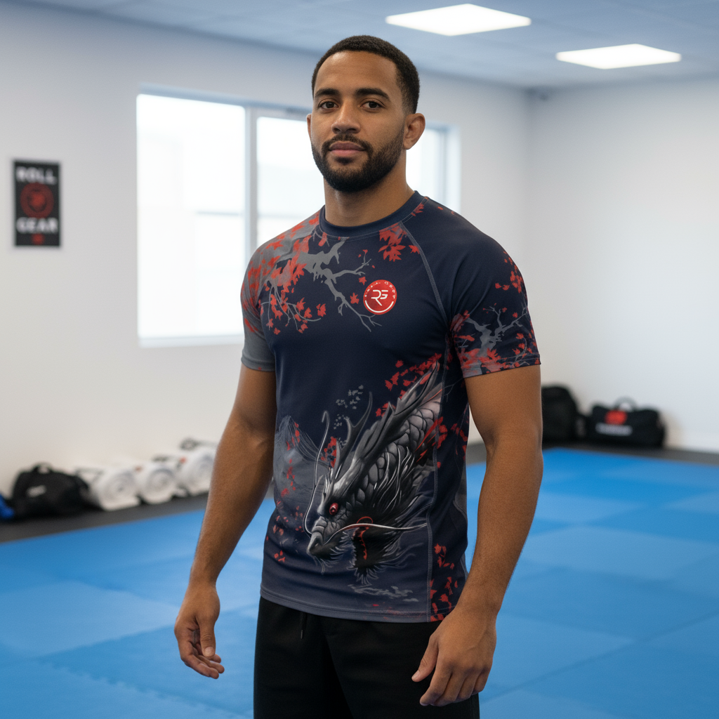 Warrior’s Spirit Rash Guard – Dark Edition (Unisex Short Sleeve)