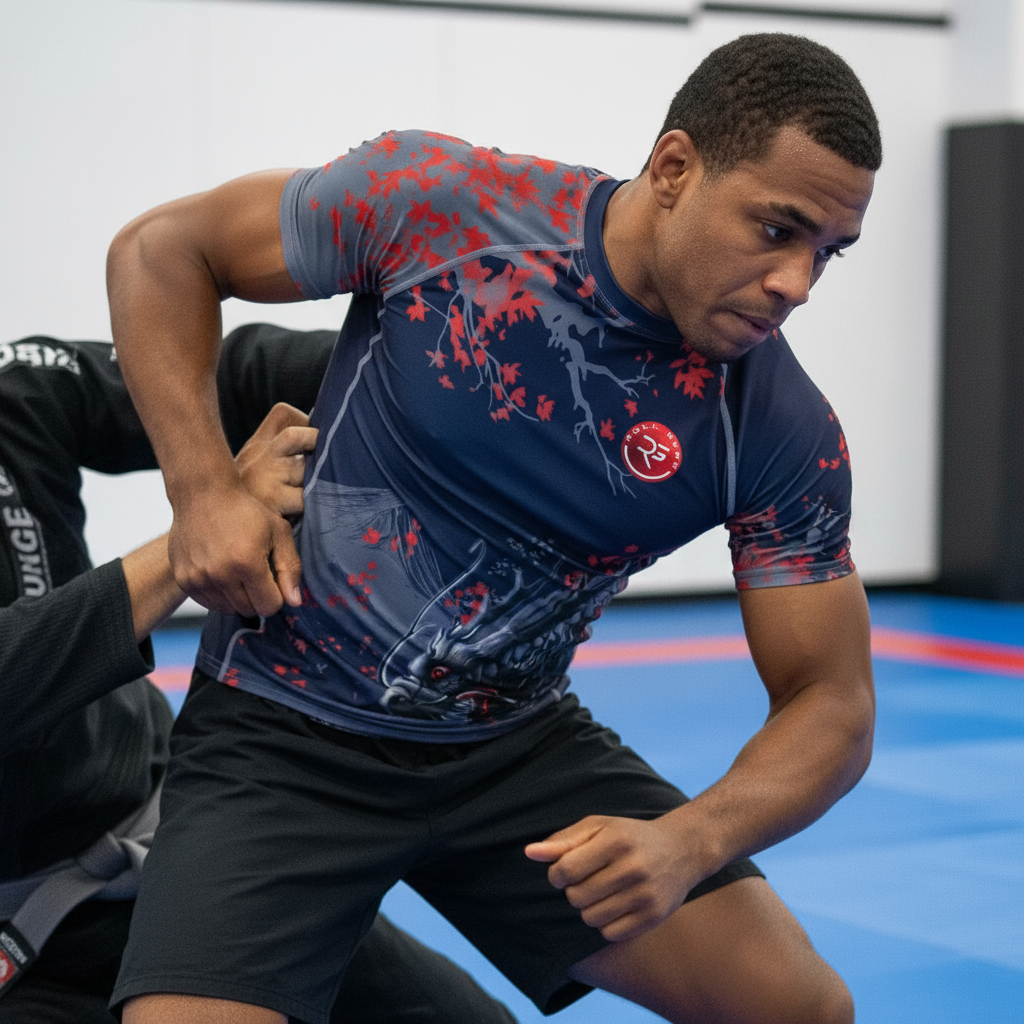 Warrior’s Spirit Rash Guard – Dark Edition (Unisex Short Sleeve)