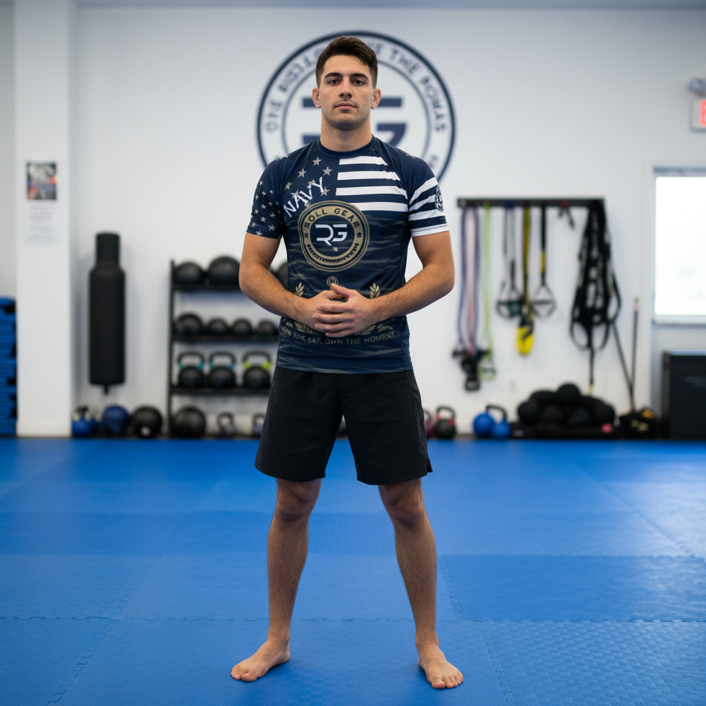U.S. Navy “Honor, Courage, Commitment” Short Sleeve Rash Guard