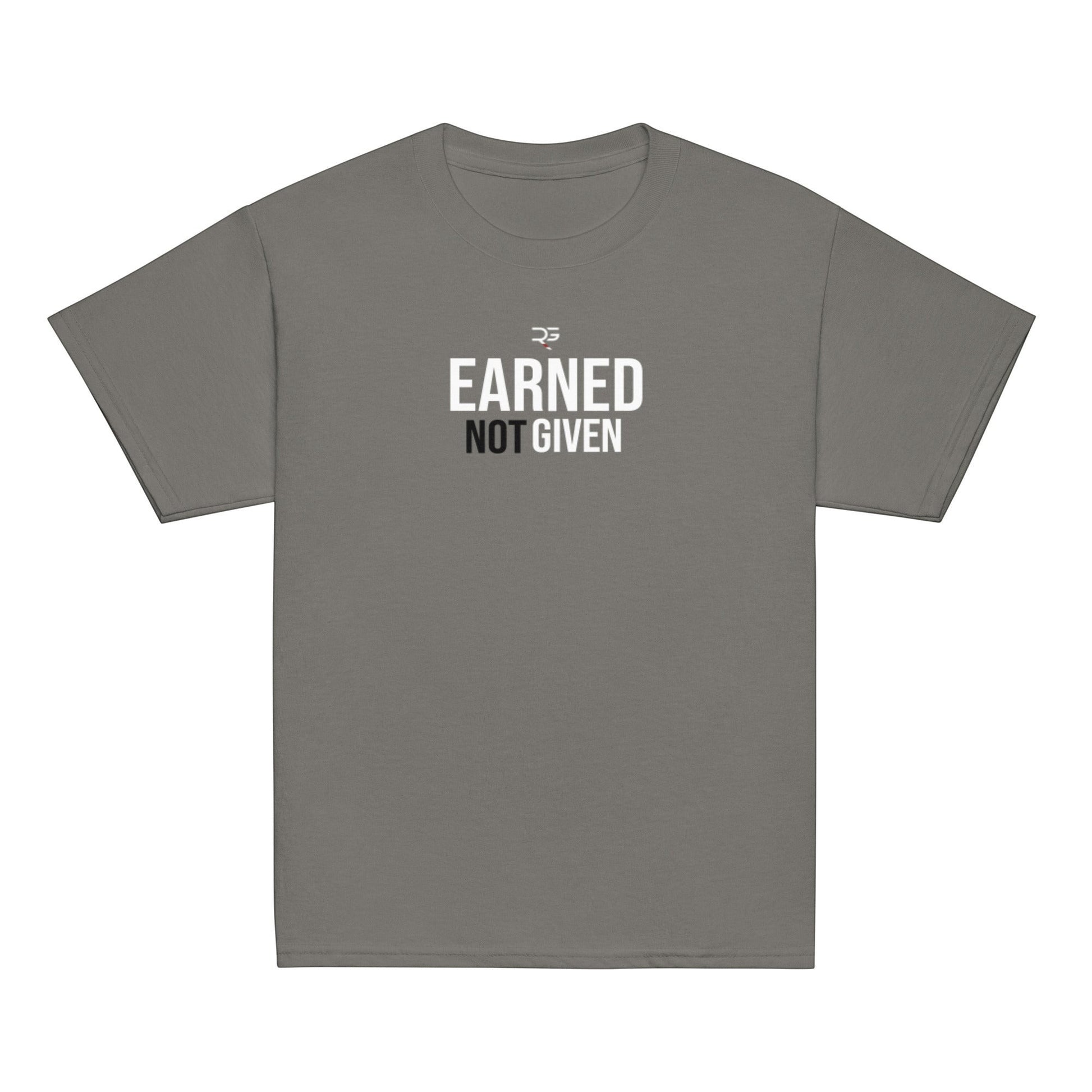 Roll Gear youth t-shirt in grey, 100% cotton, with