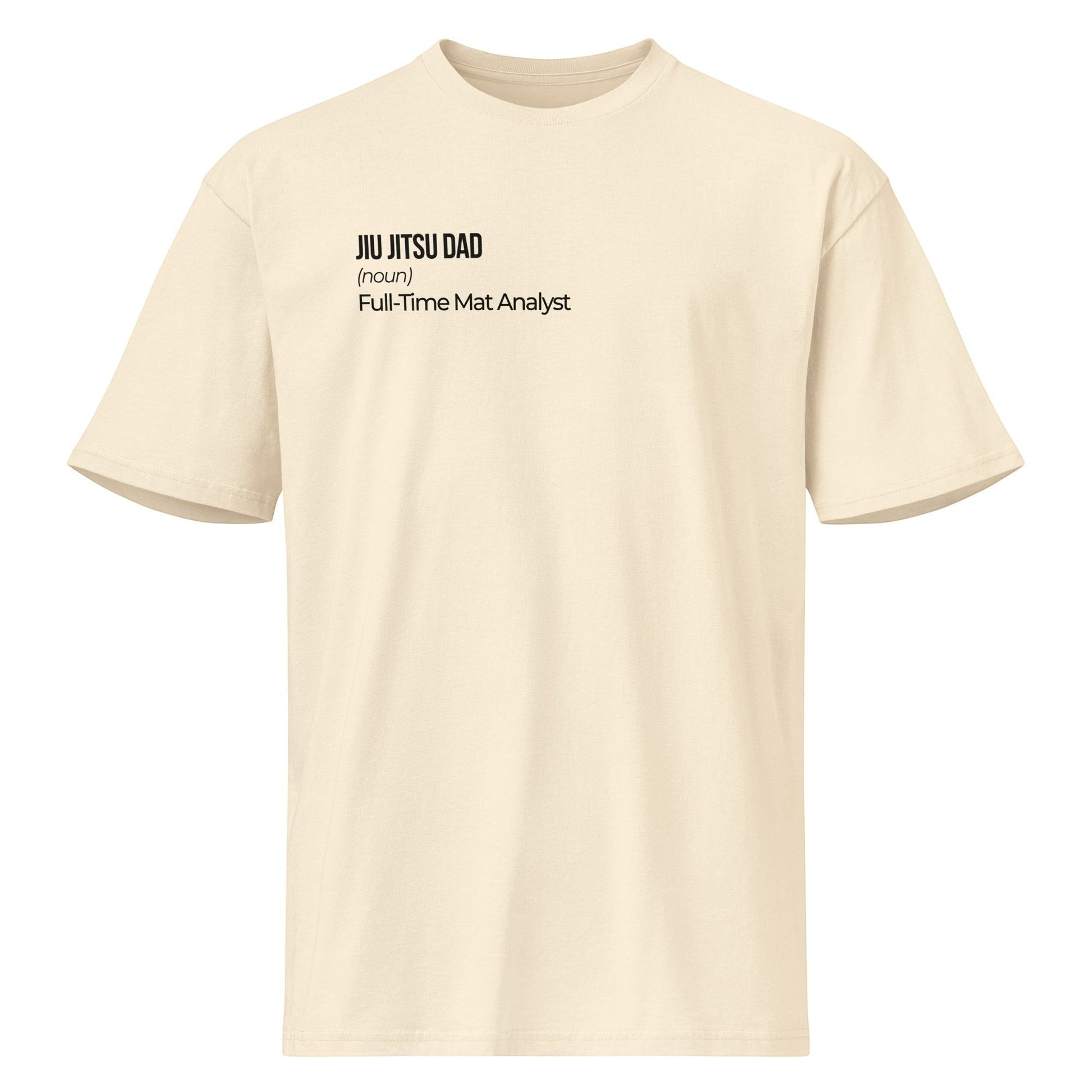 Roll Gear Jiu Jitsu Dad definition tee in vintage white 100% cotton. Relaxed fit.
