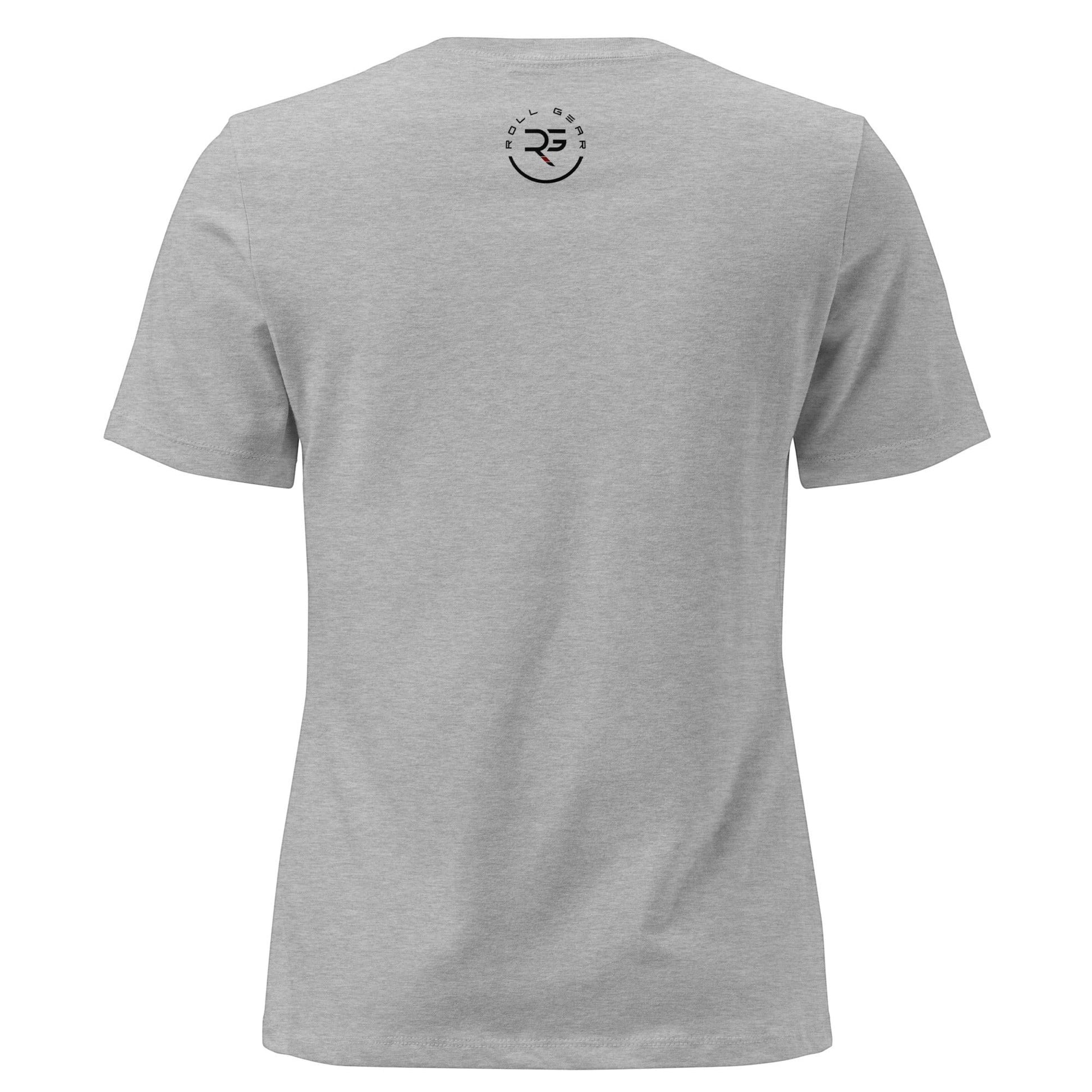 Roll Gear Jiu Jitsu Mom relaxed fit crew neck tee shirt in heather grey, 100% cotton.