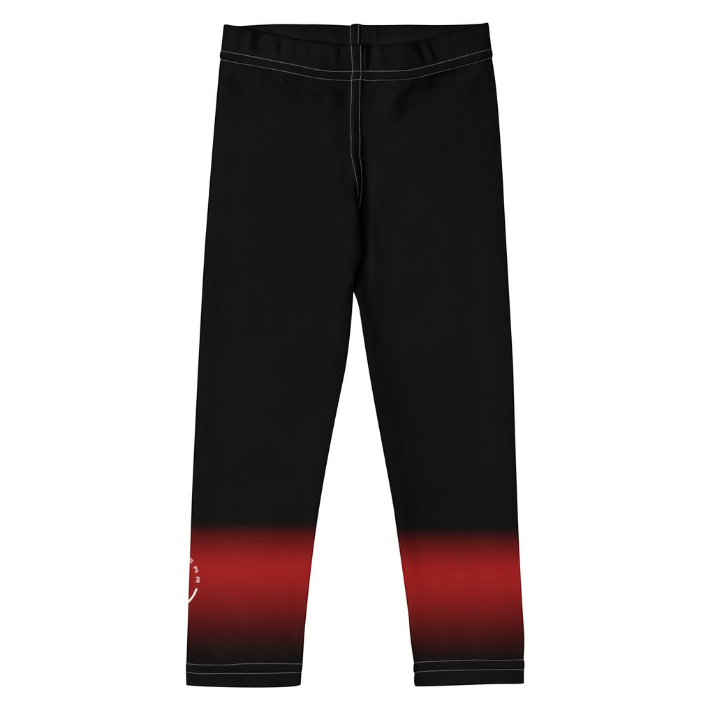 Roll Gear kids' black and grey fade training spats with reinforced seams and 4-way stretch fabric.