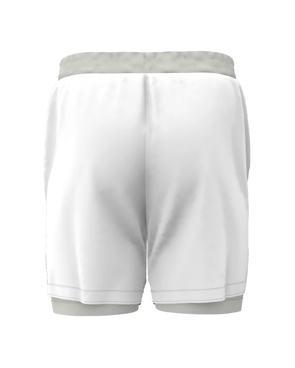 Roll Gear™ youth grey grappling shorts with built-in liner, designed for BJJ and wrestling training.