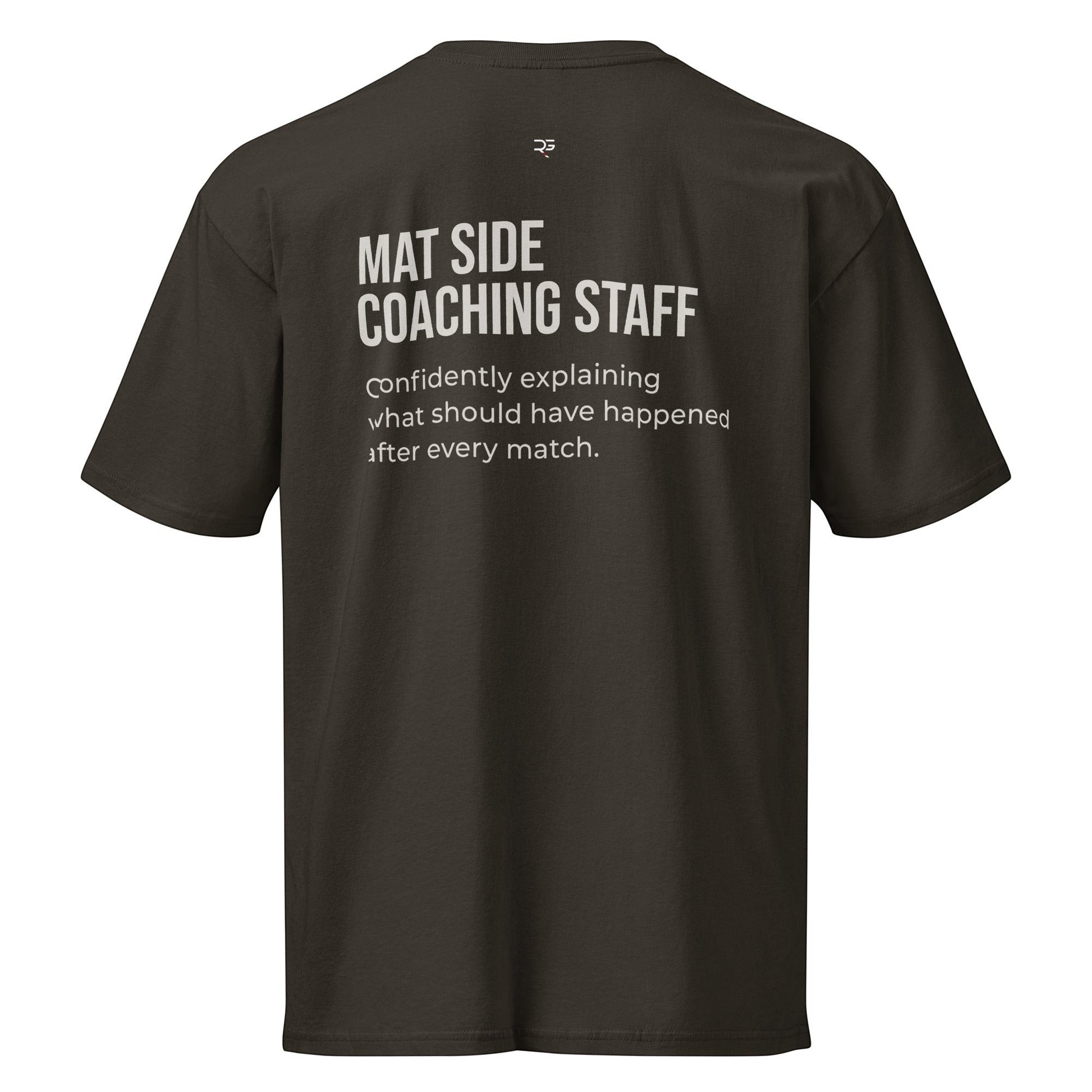 Roll Gear dark brown heavyweight cotton t-shirt with